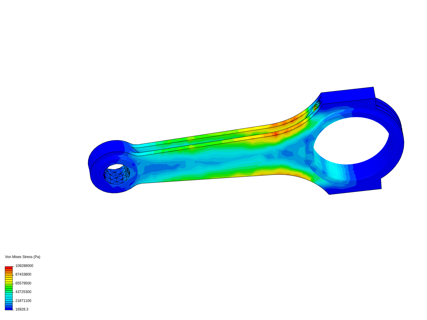 Tutorial 1: Connecting rod stress analysis image