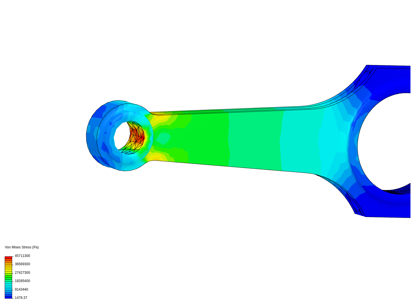 Tutorial 1: Connecting rod stress analysis image