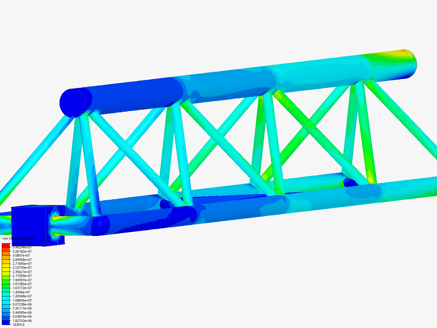 Tutorial - Linear static analysis of a crane image