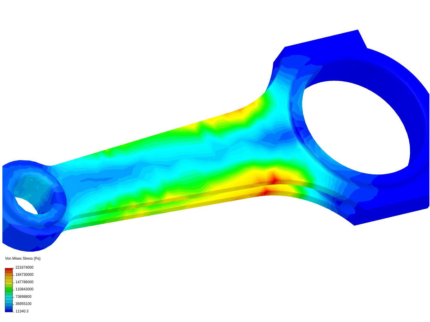 Tutorial 1: Connecting rod stress analysis image