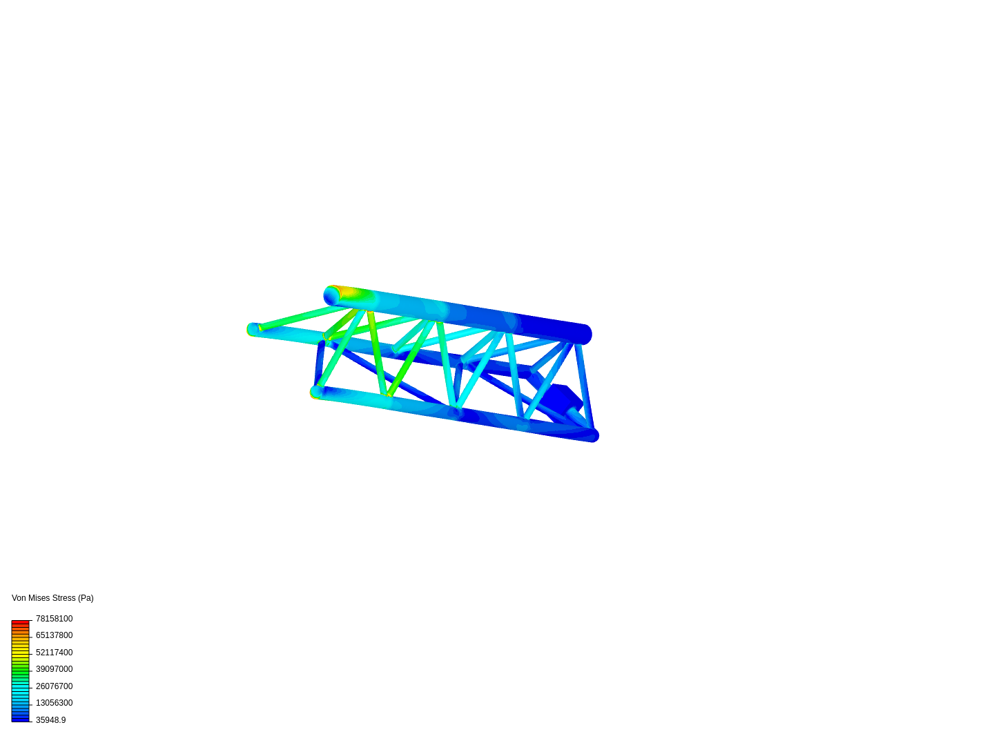 Tutorial - Linear static analysis of a crane image