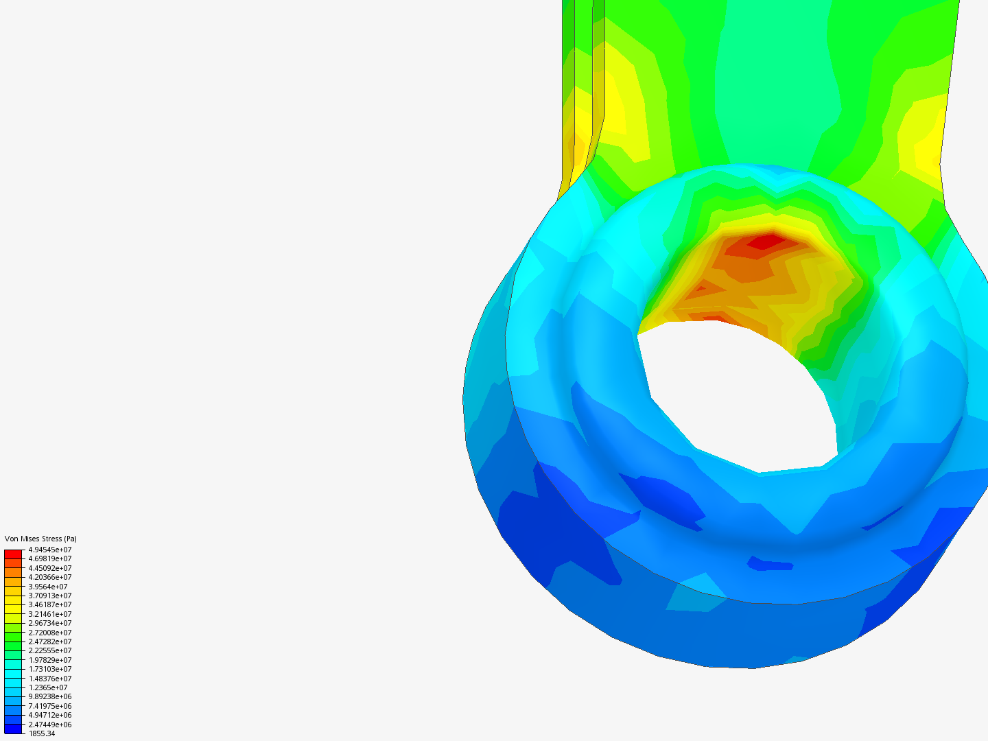 Connecting rod stress analysis image