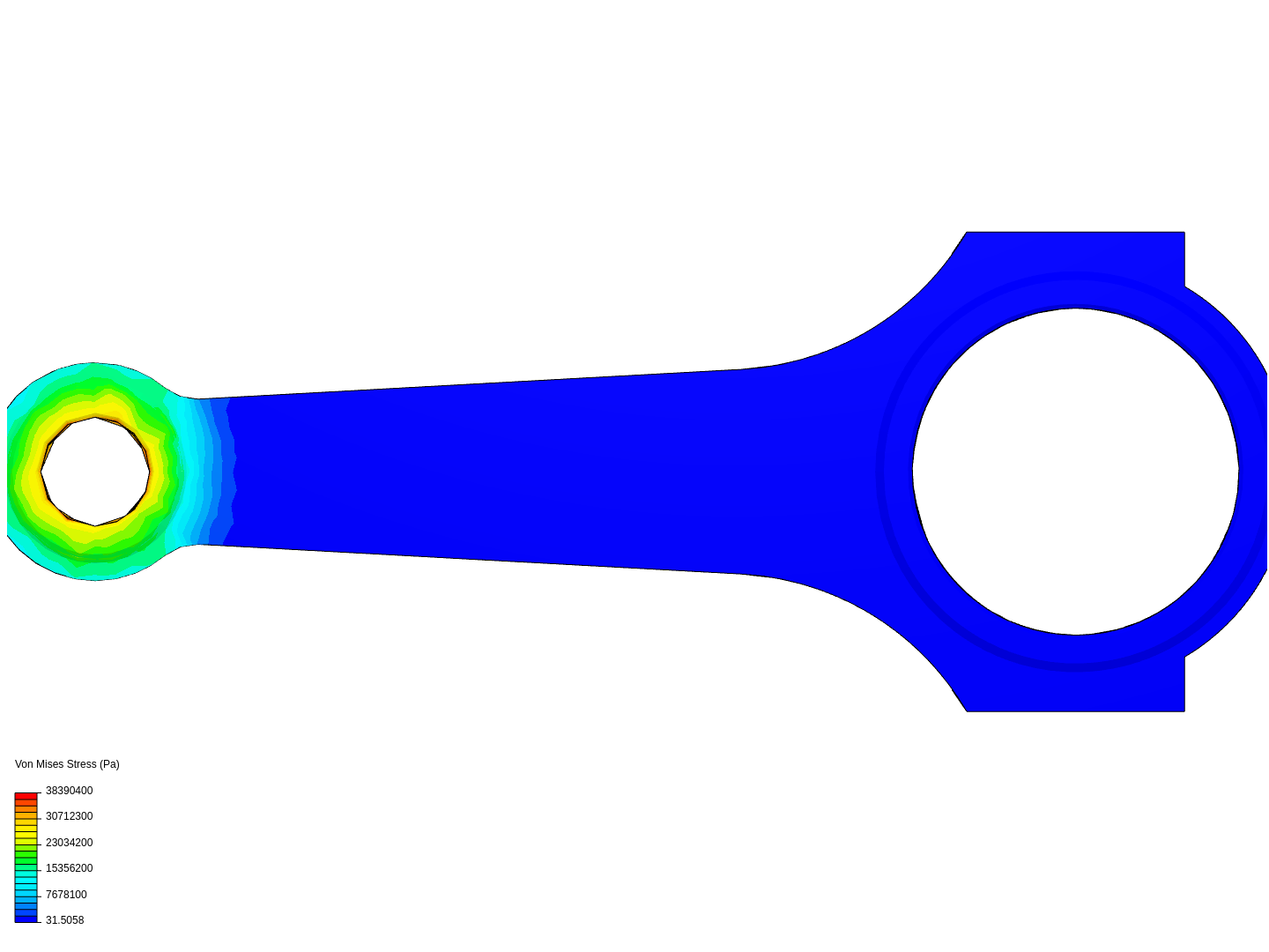 Tutorial 1: Connecting rod stress analysis image