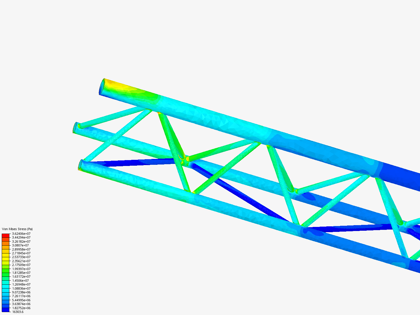 Tutorial - Linear static analysis of a crane image