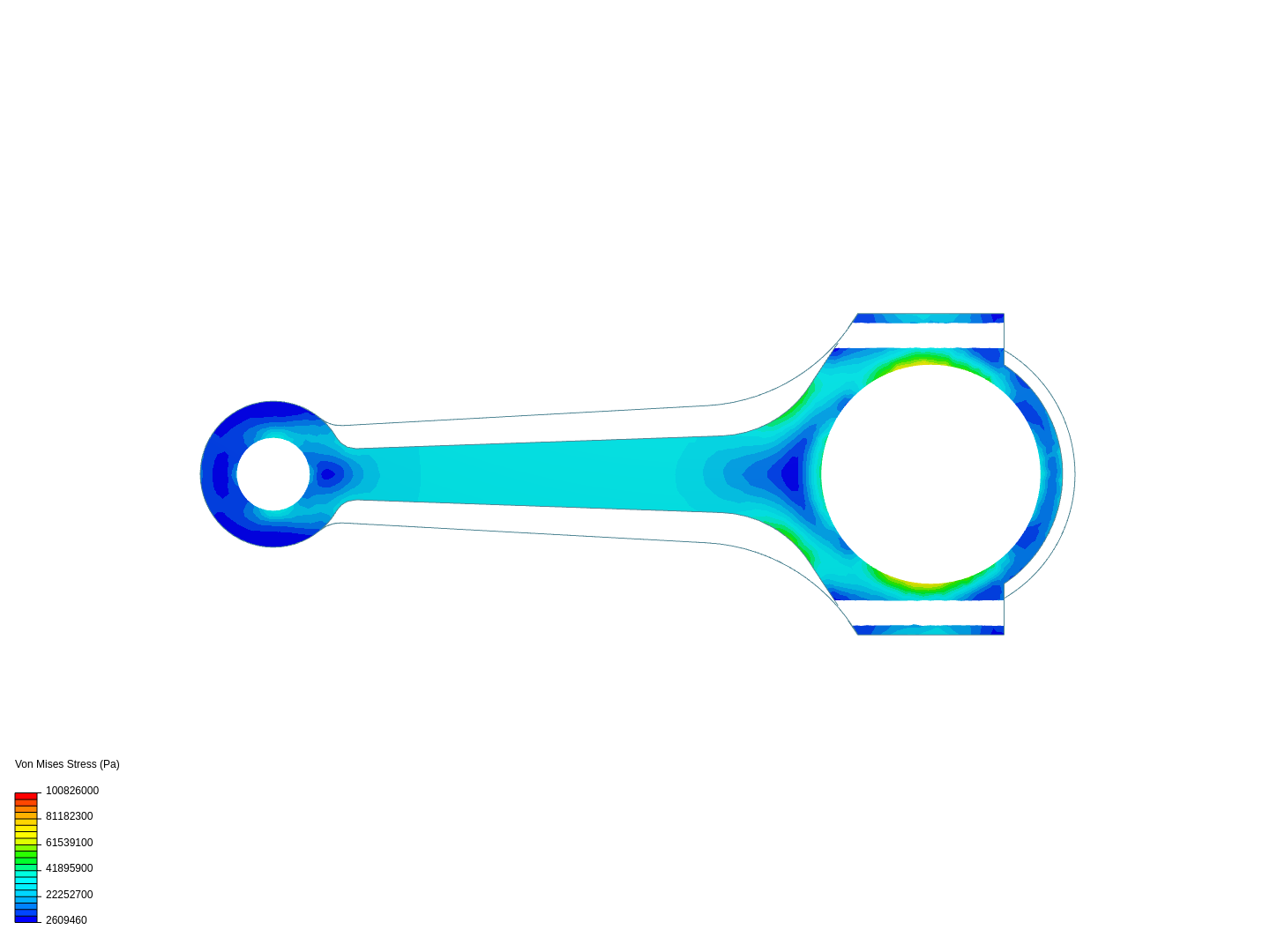 Tutorial 1: Connecting rod stress analysis image