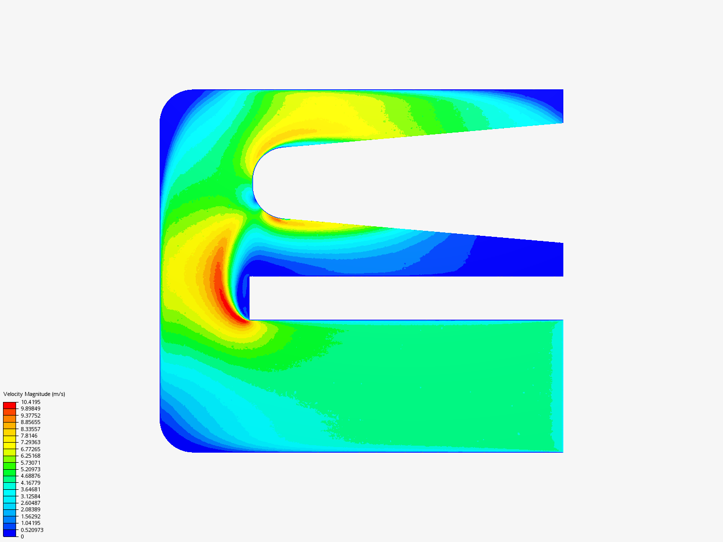 Heat flor in round image