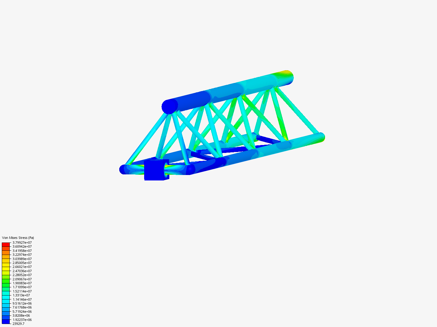 Tutorial - Linear static analysis of a crane image