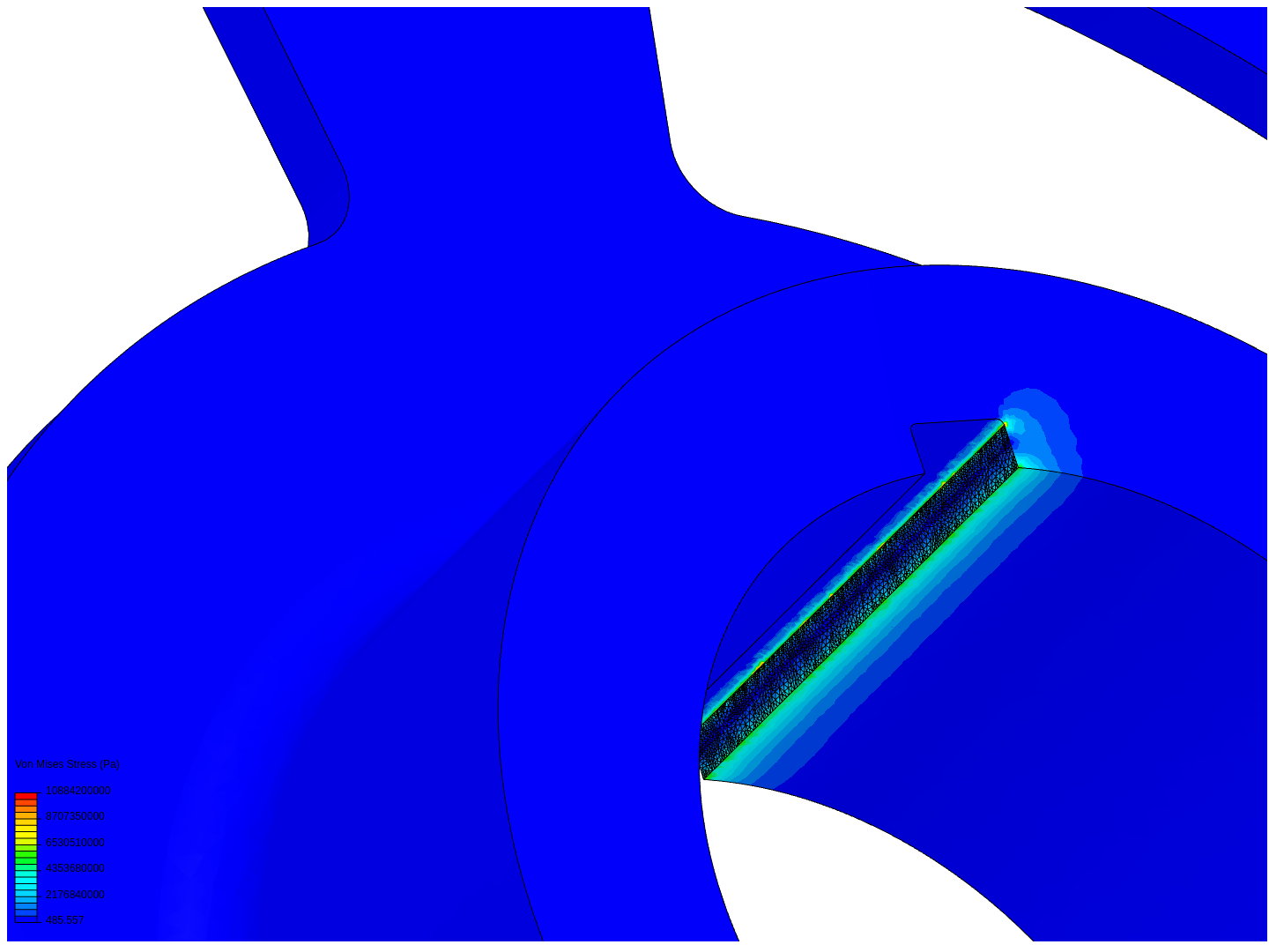 Rear sprocket FEA 1 image