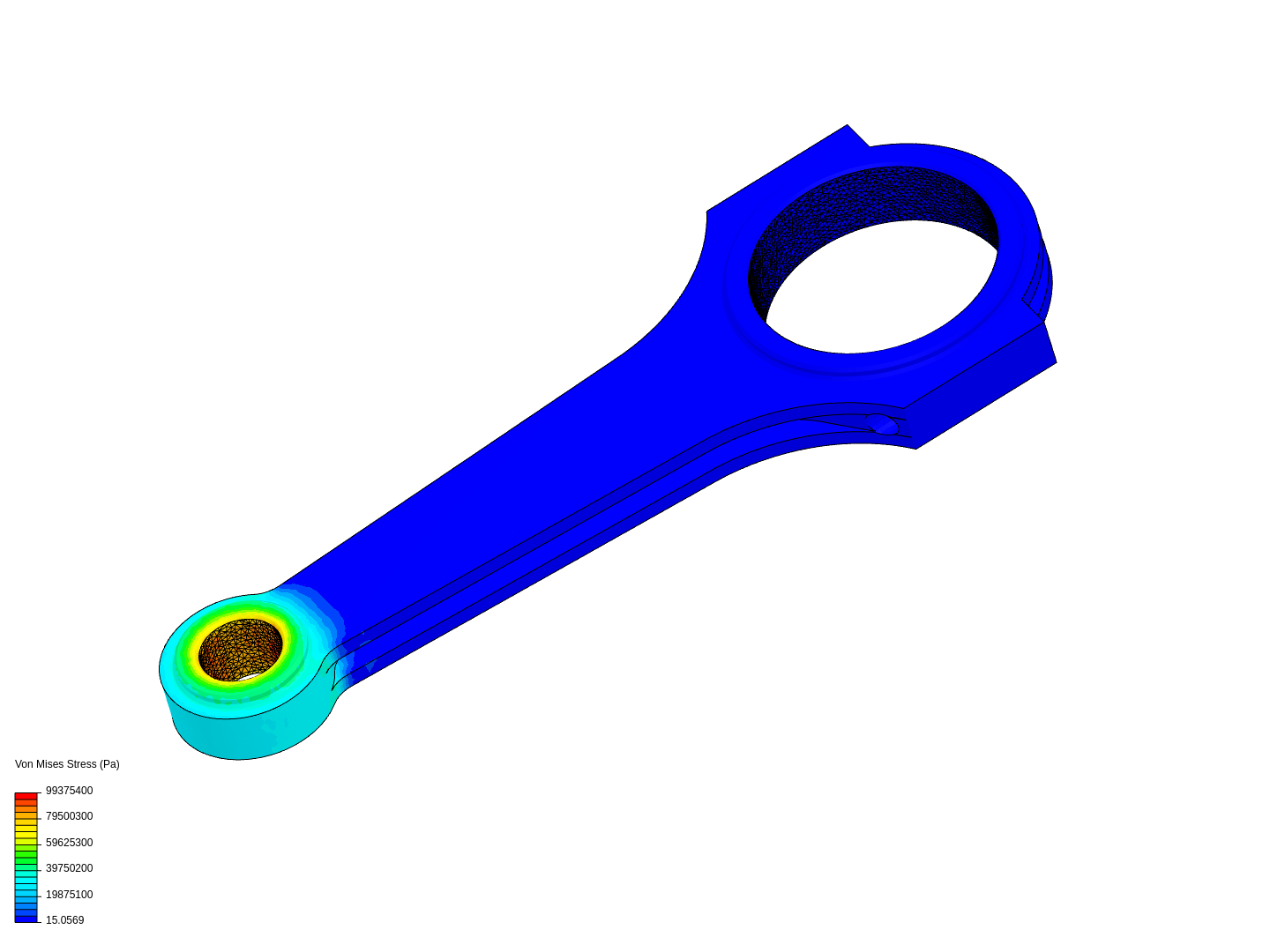 Tutorial 1: Connecting rod stress analysis image