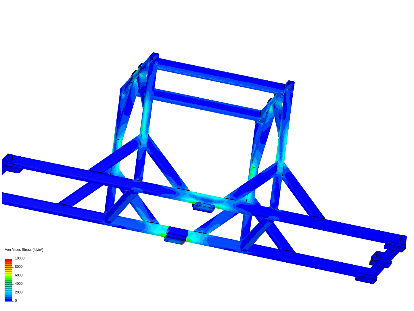 Weldment stress and deflection image