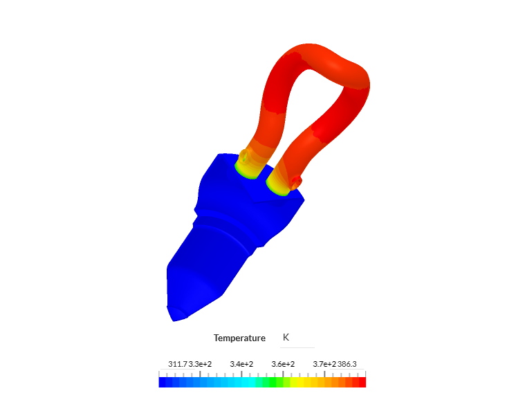 CFL light bulb-thermal analysis image