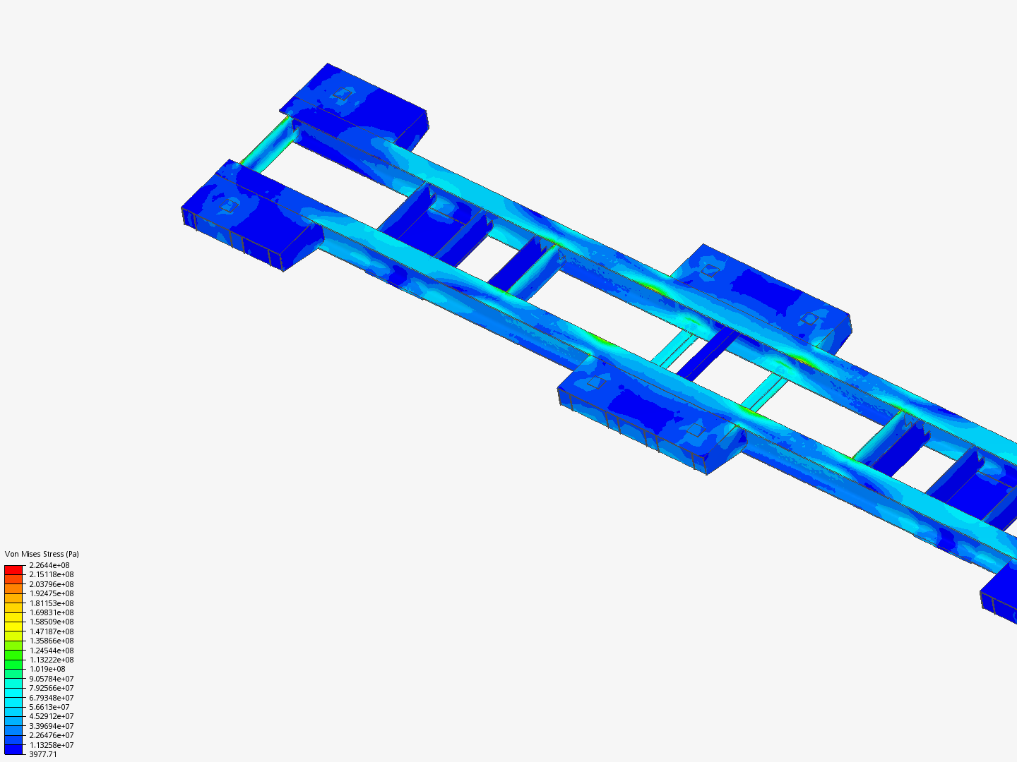 FEA with 2 I Beam image