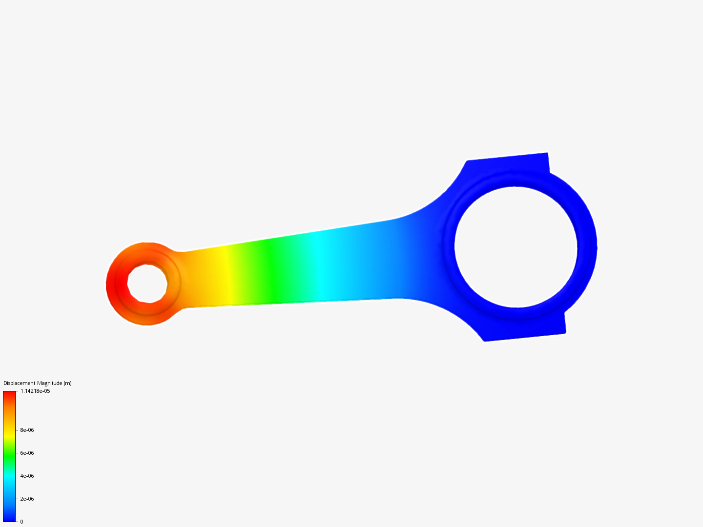 Connecting rod stress analysis image