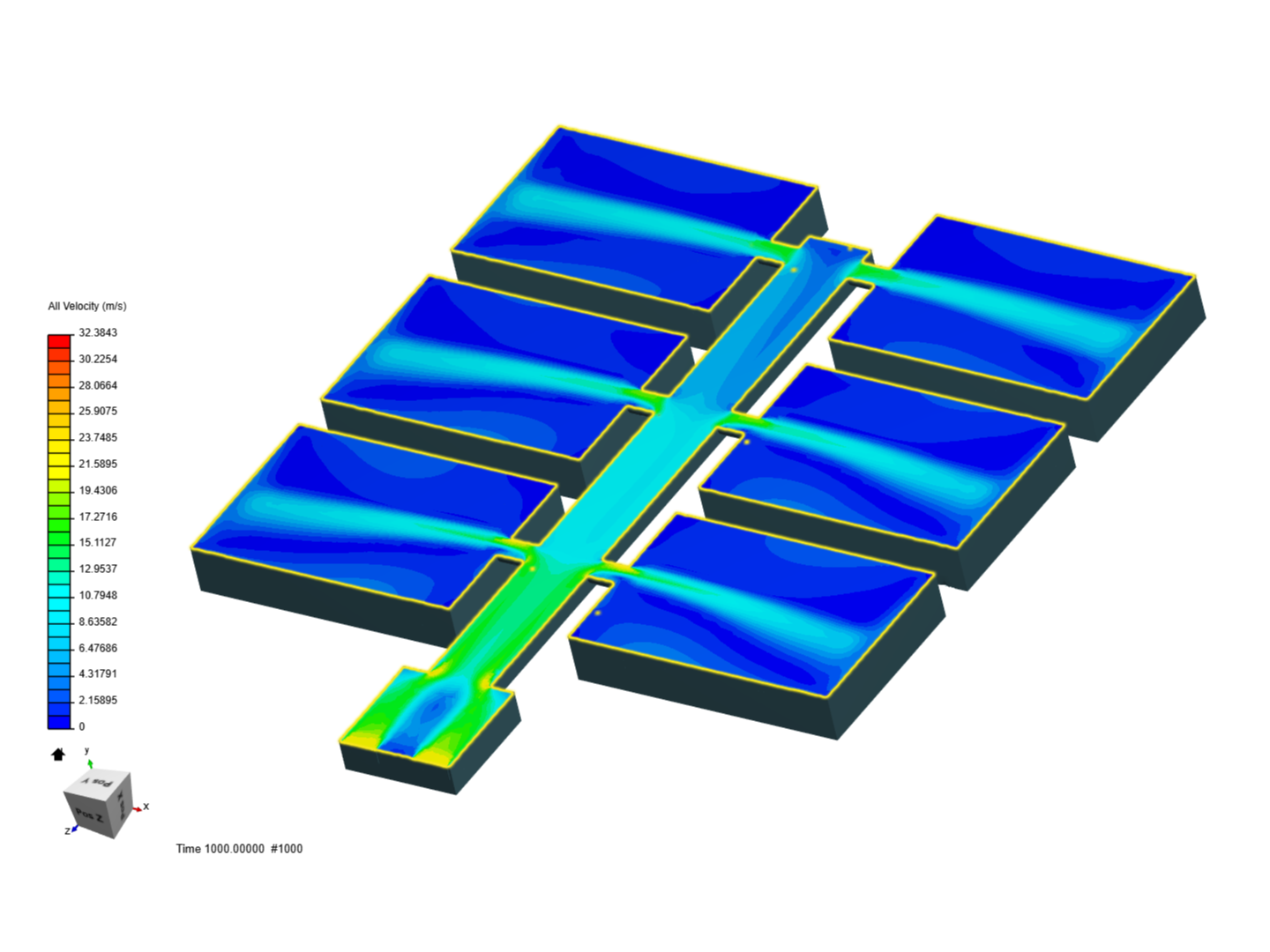 Cooling CFD Negative Space Narrow Channel image