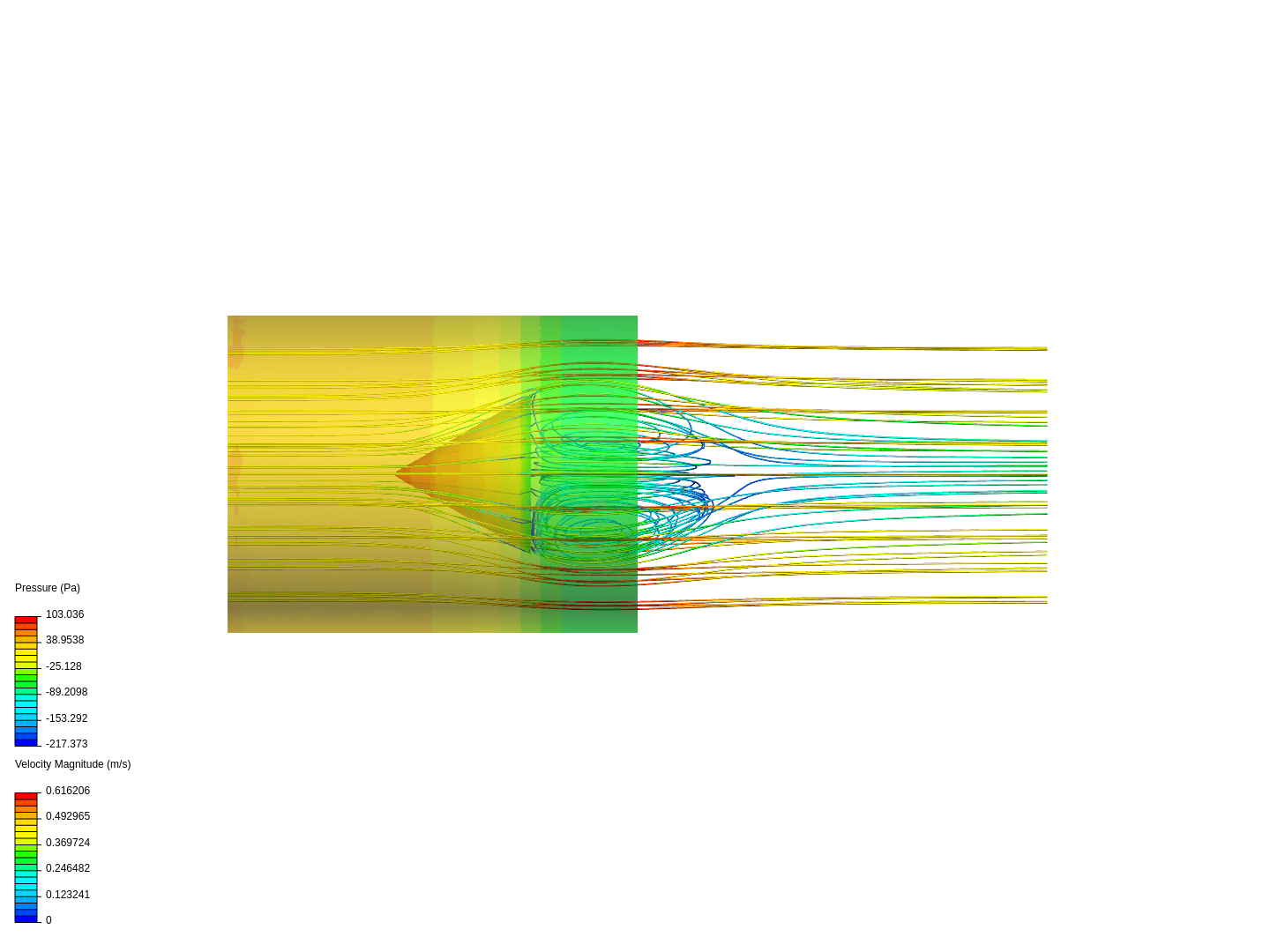 Transient, automatic mesh, K-omega image