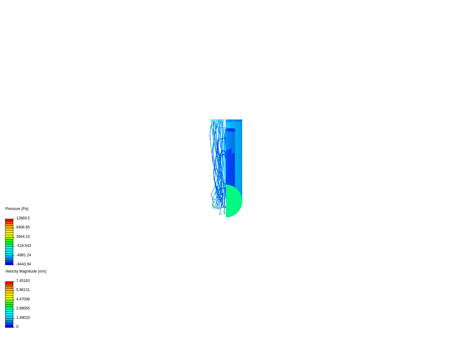 Pipe junction flow working image