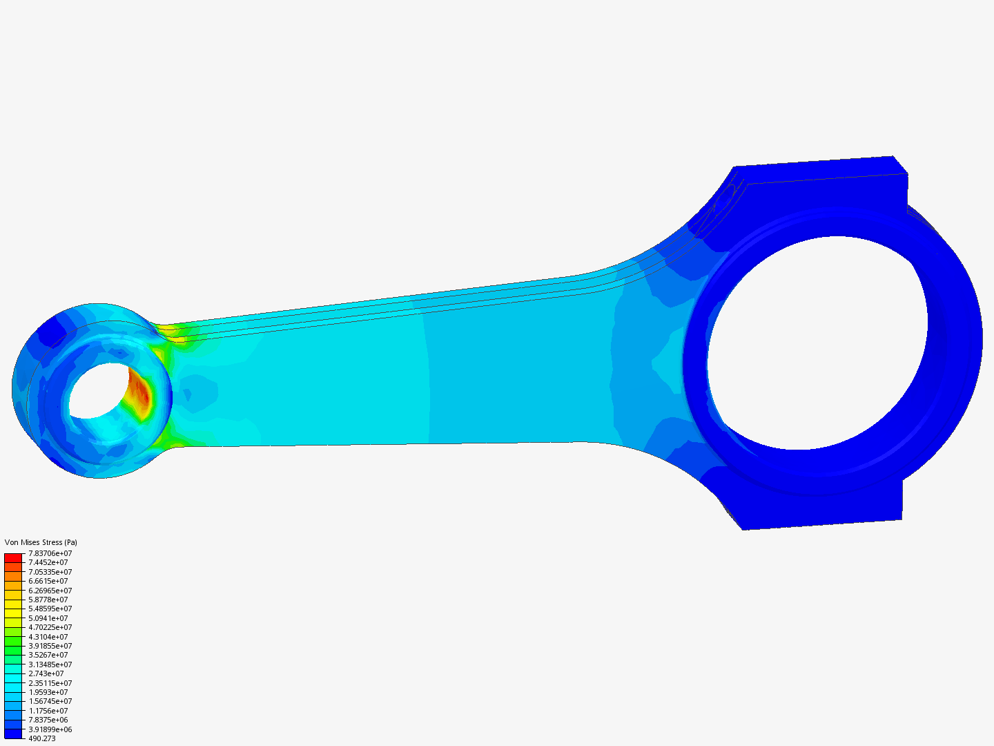 Tutorial 1: Connecting rod stress analysis image