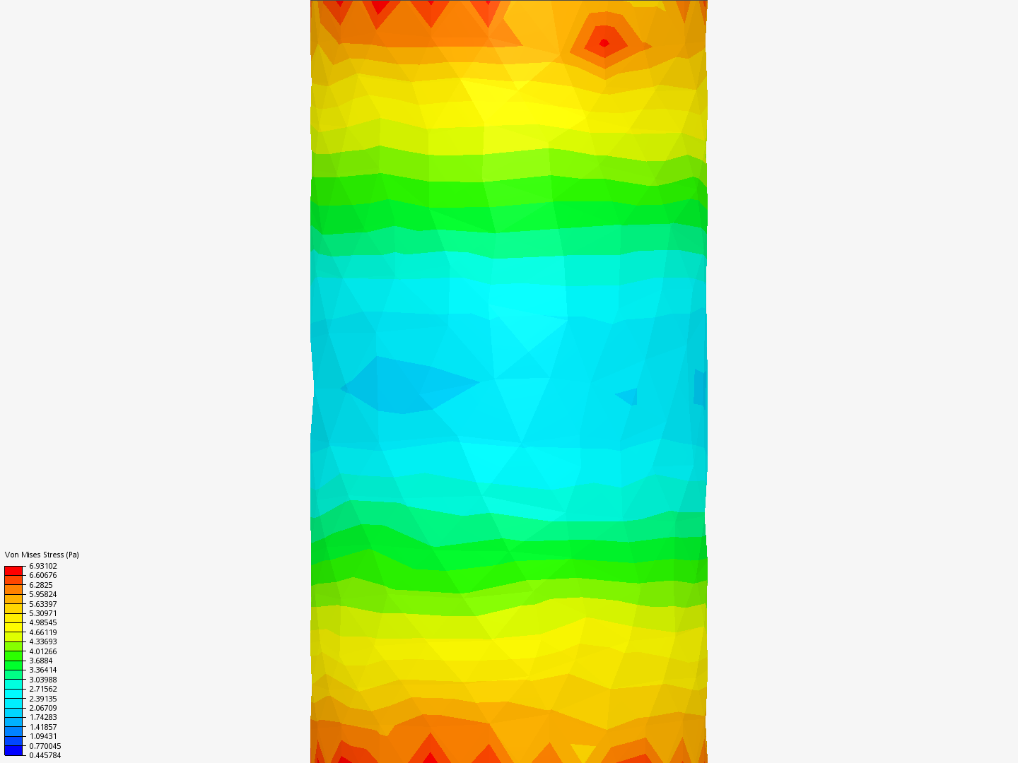 rod with hole uniaxial tension image