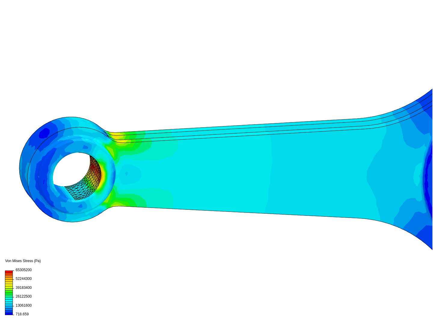 Tutorial-01: Connecting rod stress analysis image