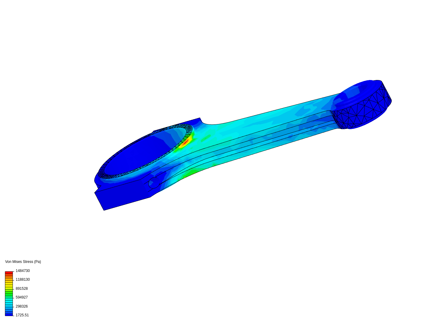 Tutorial 1: Connecting rod stress analysis image