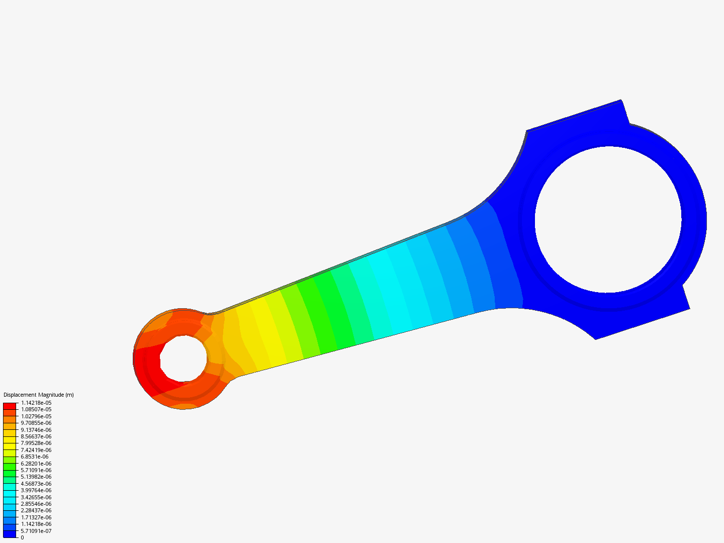 Connecting rod stress analysis image