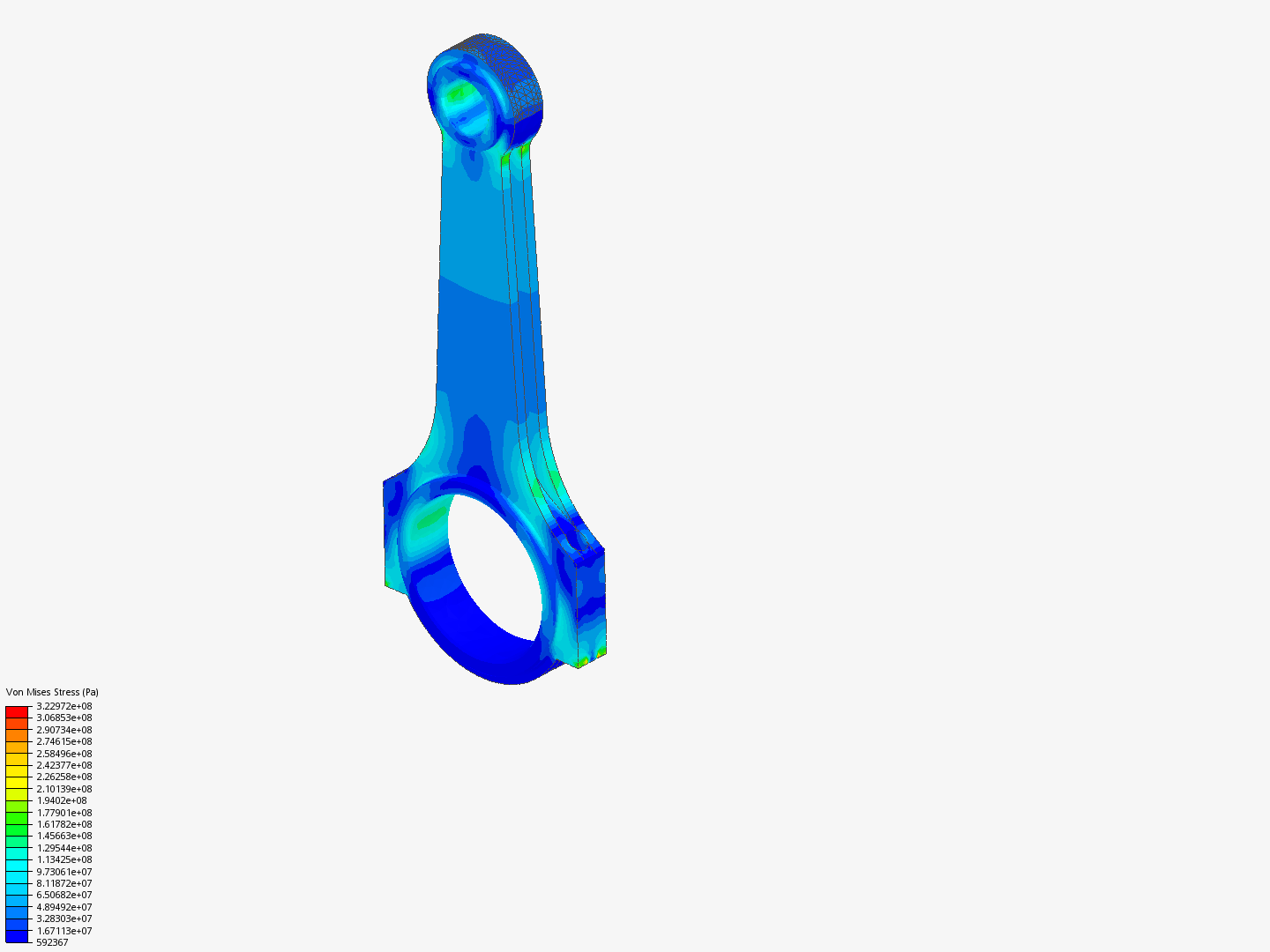 Tutorial 1: Connecting rod stress analysis image