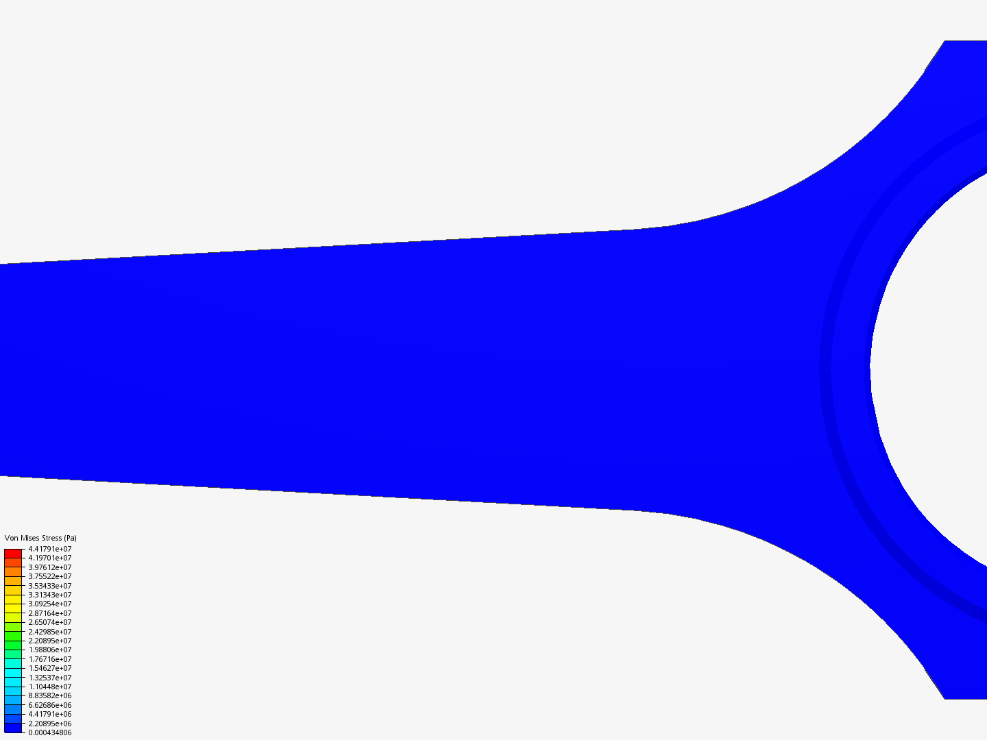 Connecting rod stress analysis image