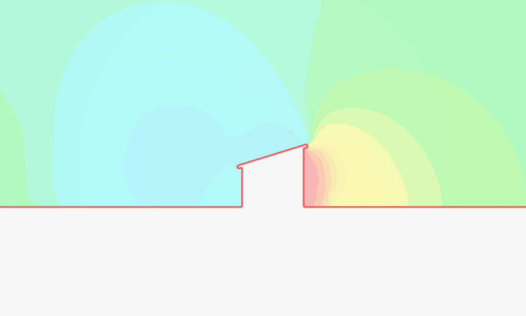 True Monoslope roof wind test image