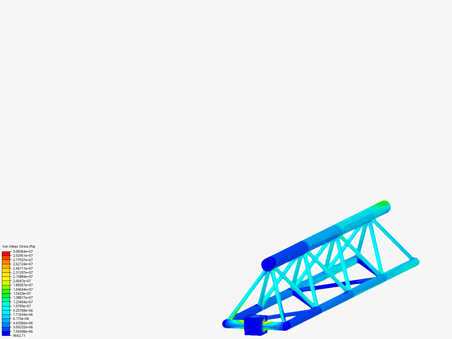 Tutorial - Linear static analysis of a crane image