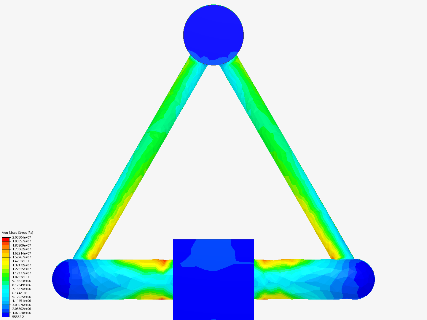 Tutorial - Linear static analysis of a crane image