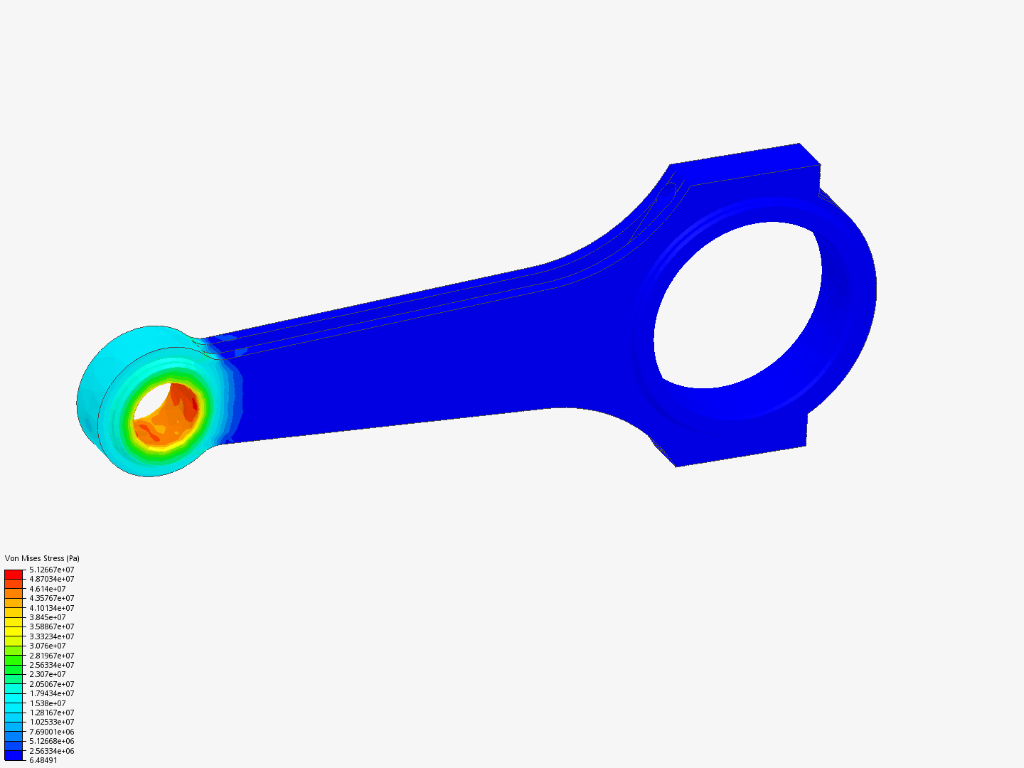 Tutorial 1: Connecting rod stress analysis image