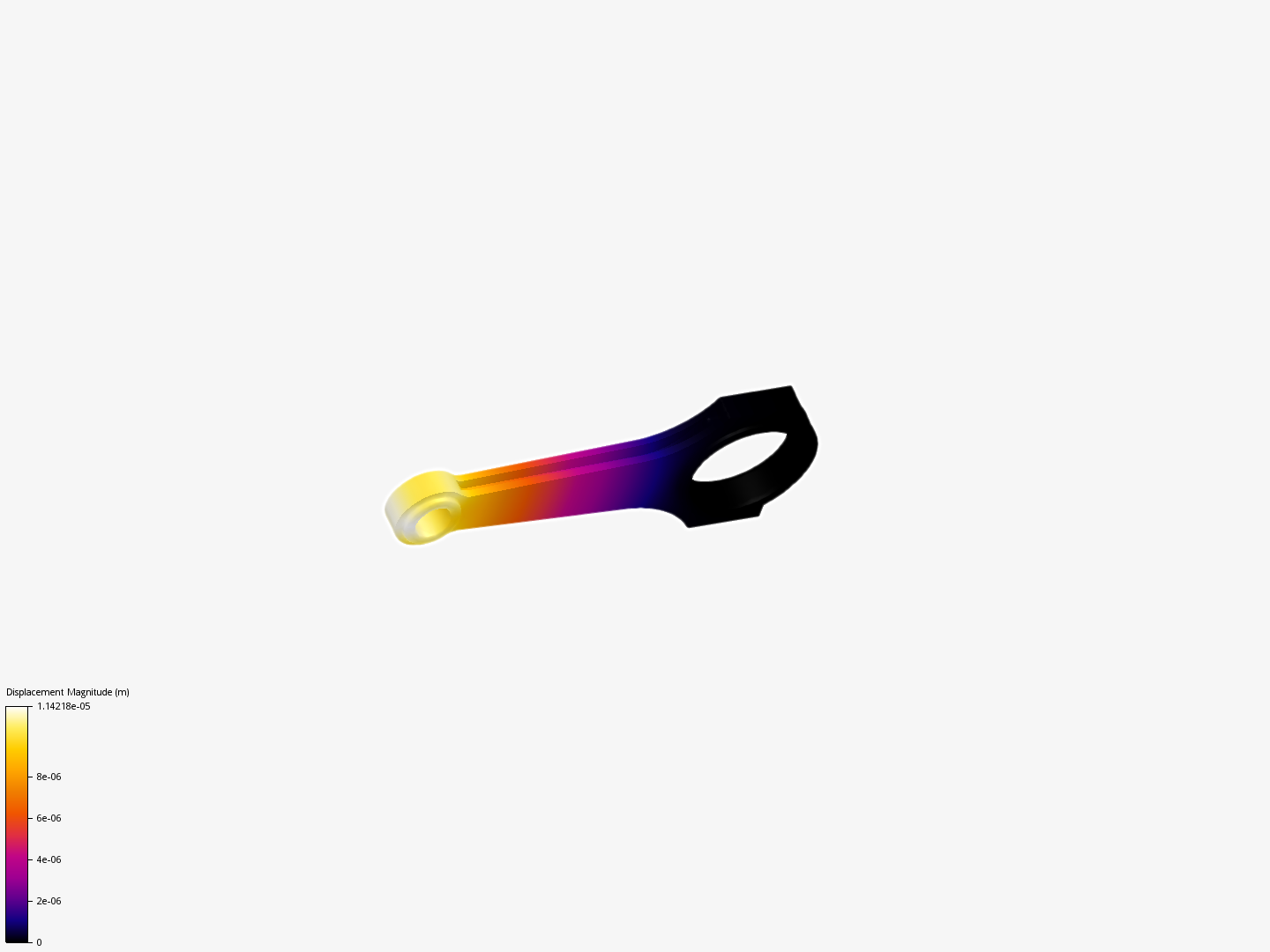 Connecting rod stress analysis image