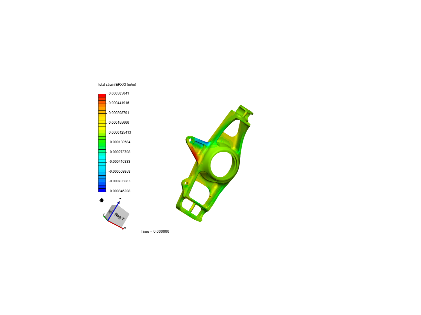 stress analysis of automotive component image