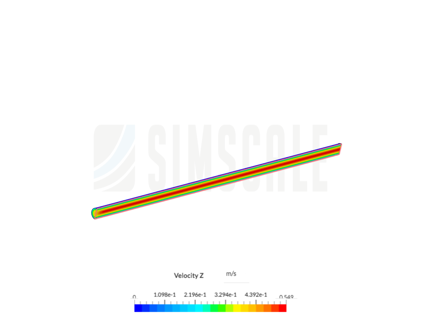 Laminar flow in a pipe image