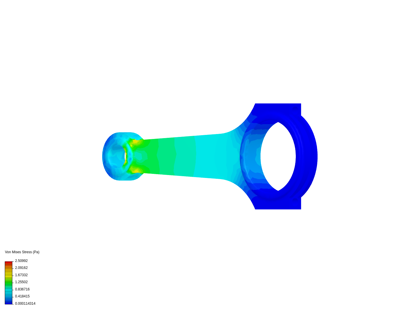 Tutorial 1: Connecting rod stress analysis image