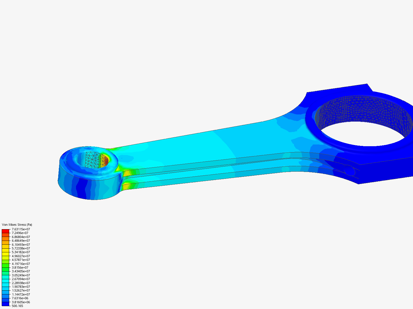 Tutorial 1: Connecting rod stress analysis image