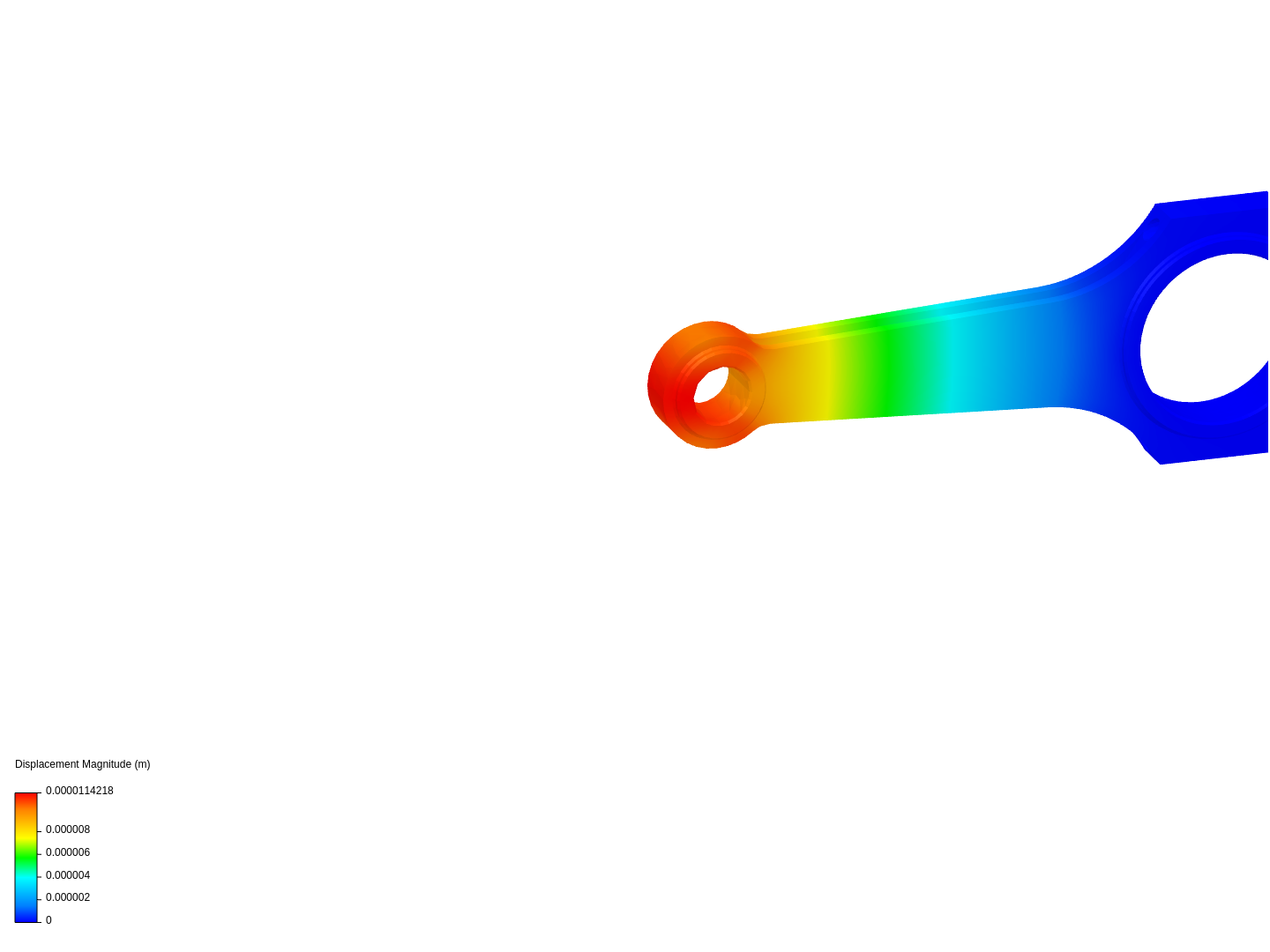 Connecting rod stress analysis image