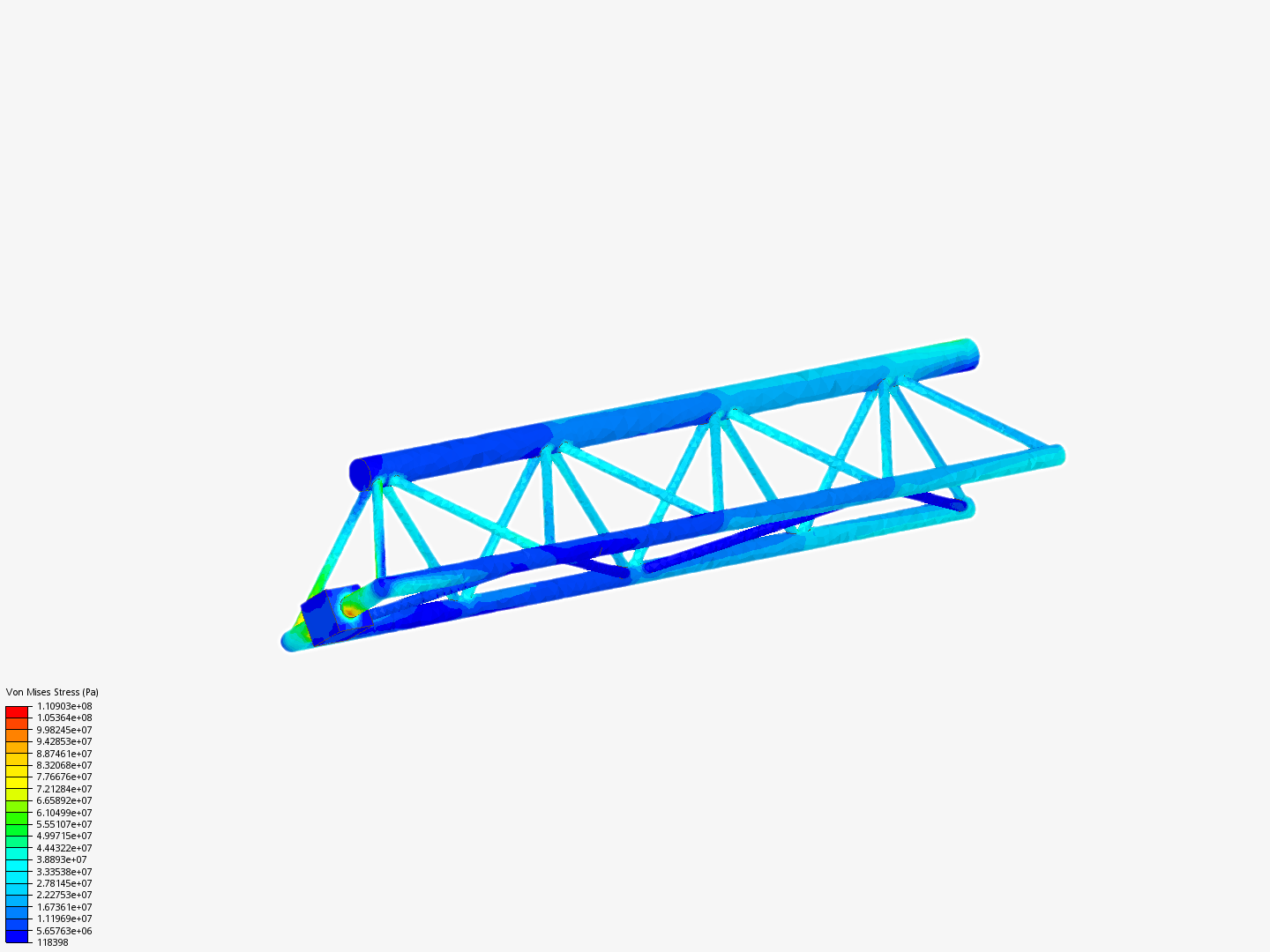 Tutorial - Linear static analysis of a crane image