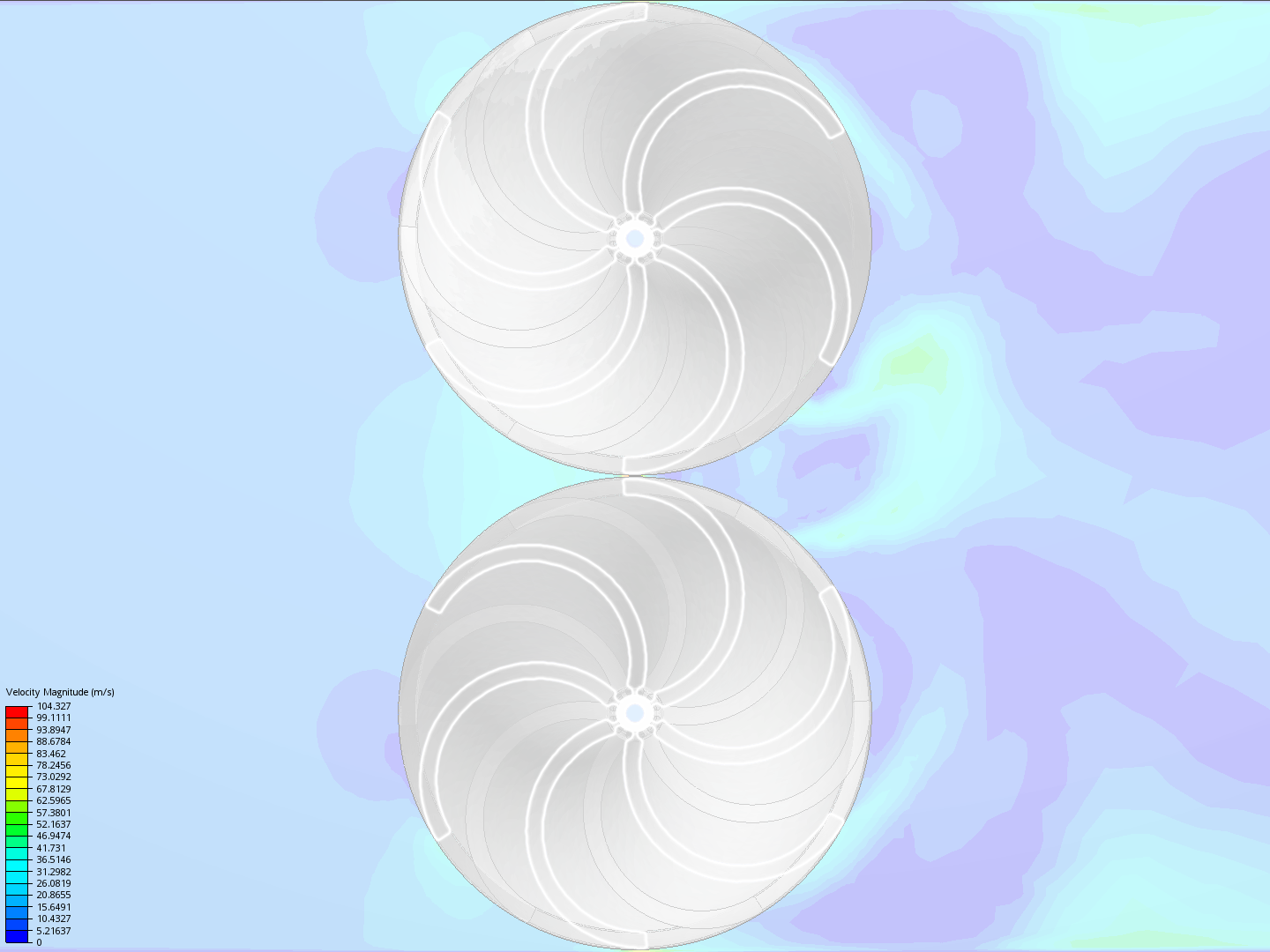 Pressure loss test moving no spacing rotors flipped image