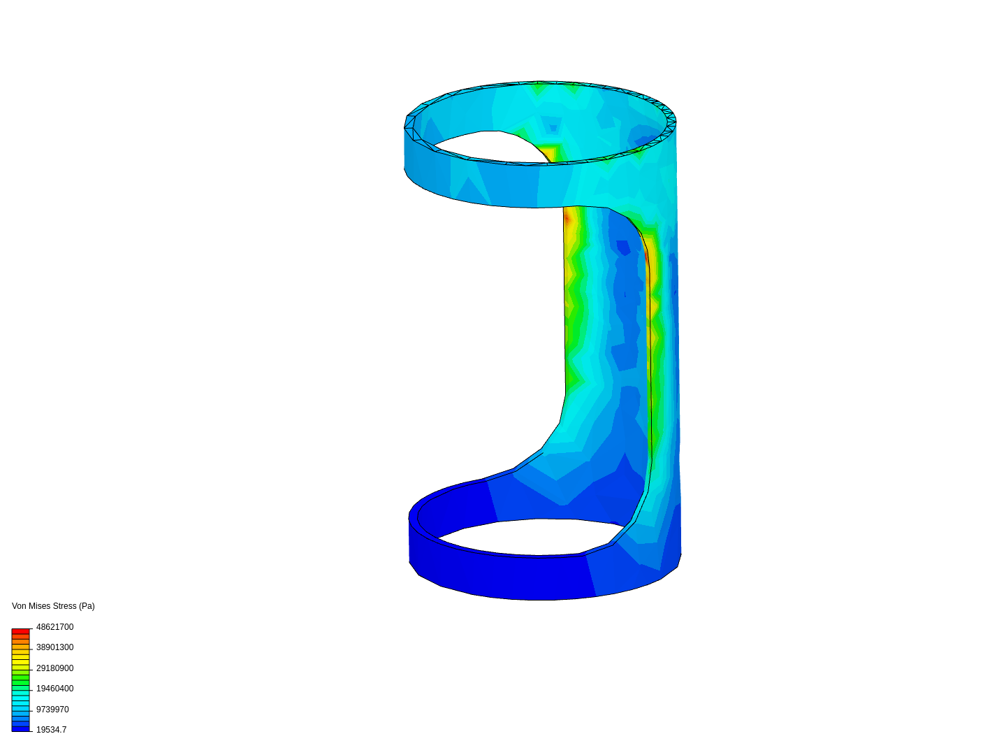 Tube loading stress image