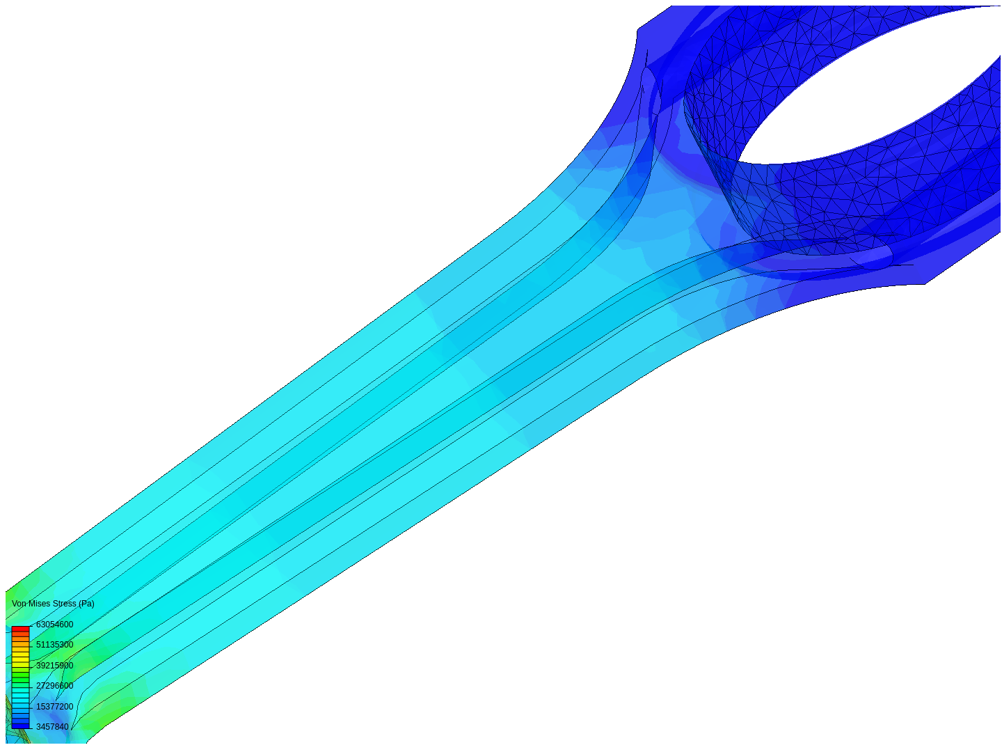 Tutorial 1: Connecting rod stress analysis image