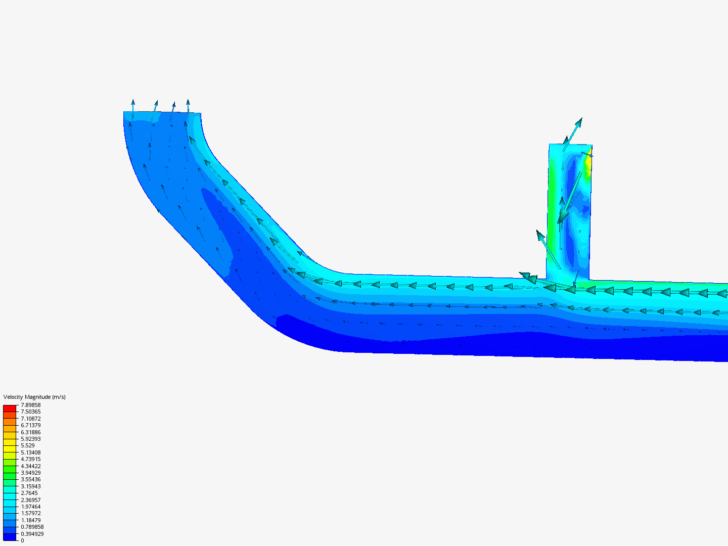 Pipe junction flow image