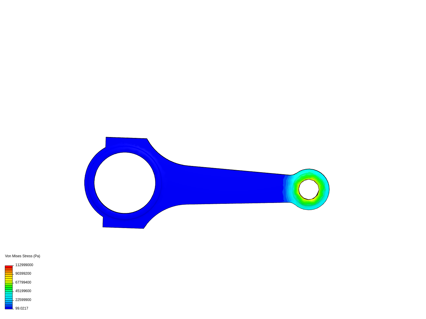 Tutorial 1: Connecting rod stress analysis image