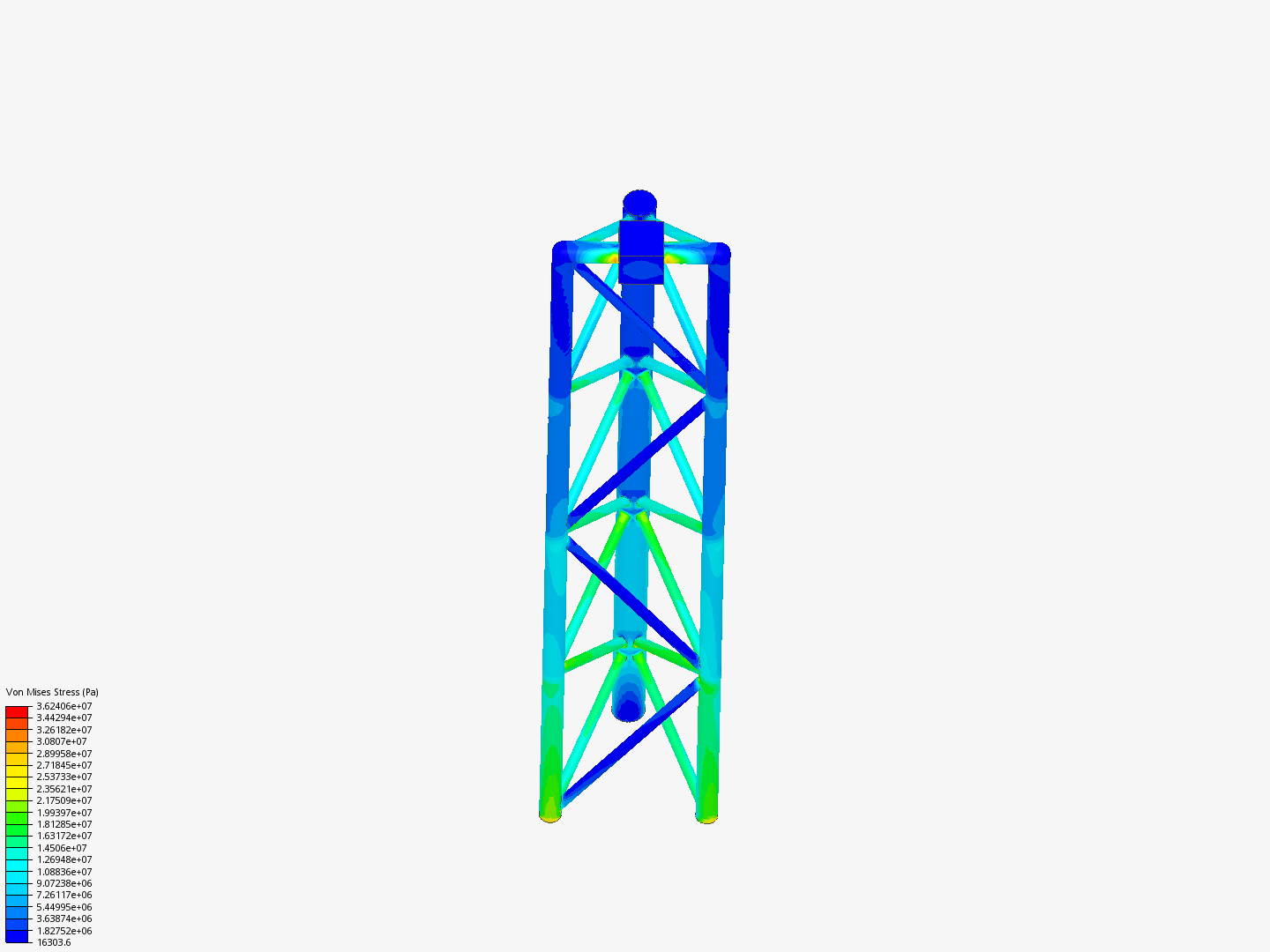 Tutorial - Linear static analysis of a crane image