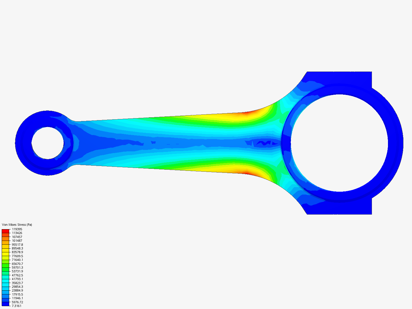 Tutorial 1: Connecting rod stress analysis image