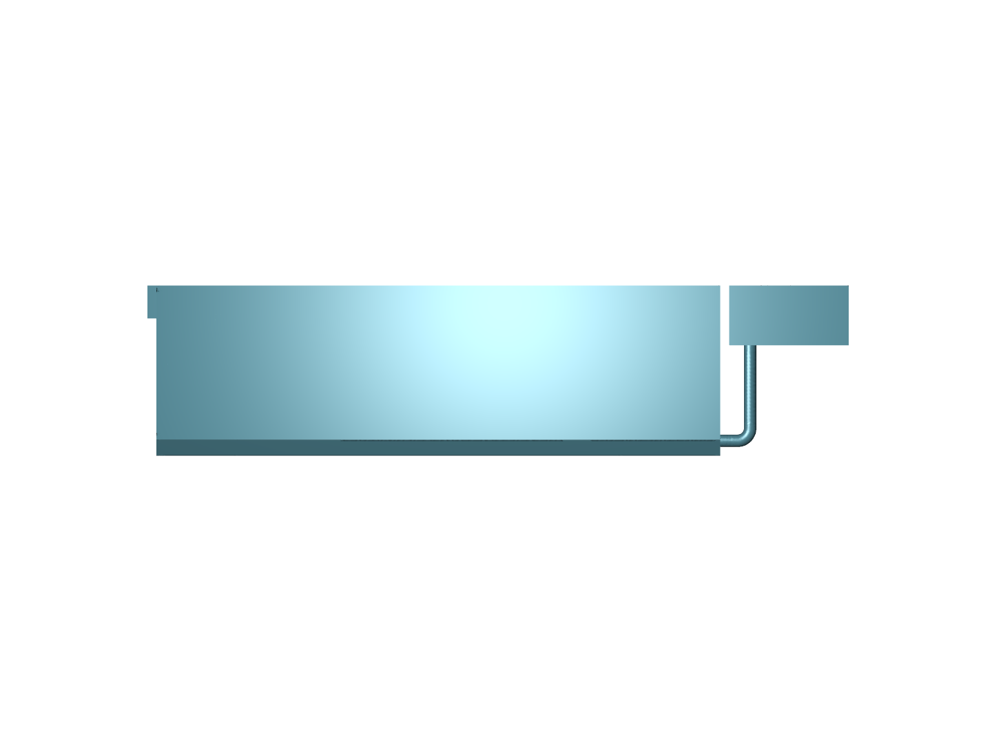 Flow analysis of flow through tank with internal porous media image