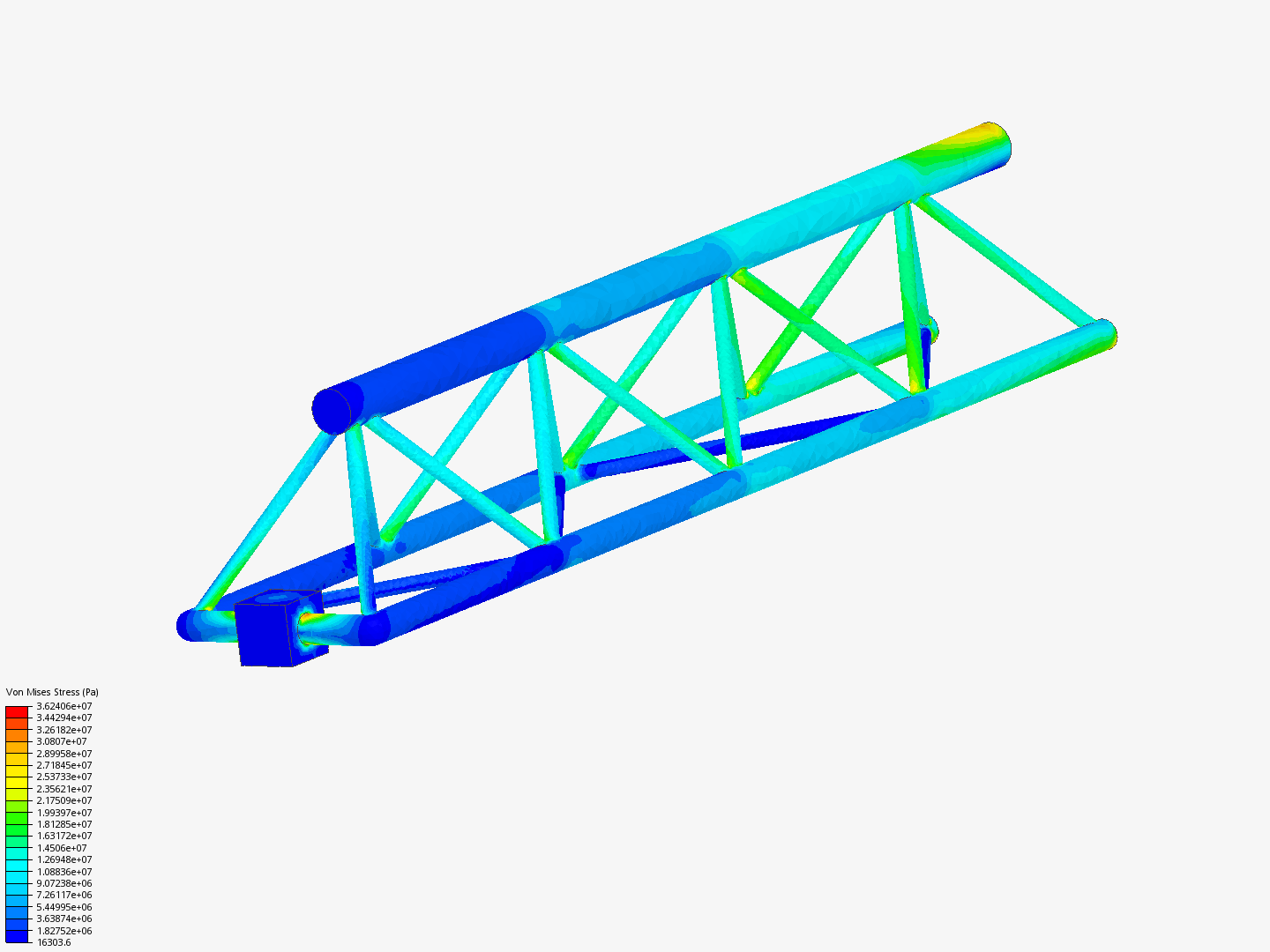 Tutorial - Linear static analysis of a crane image