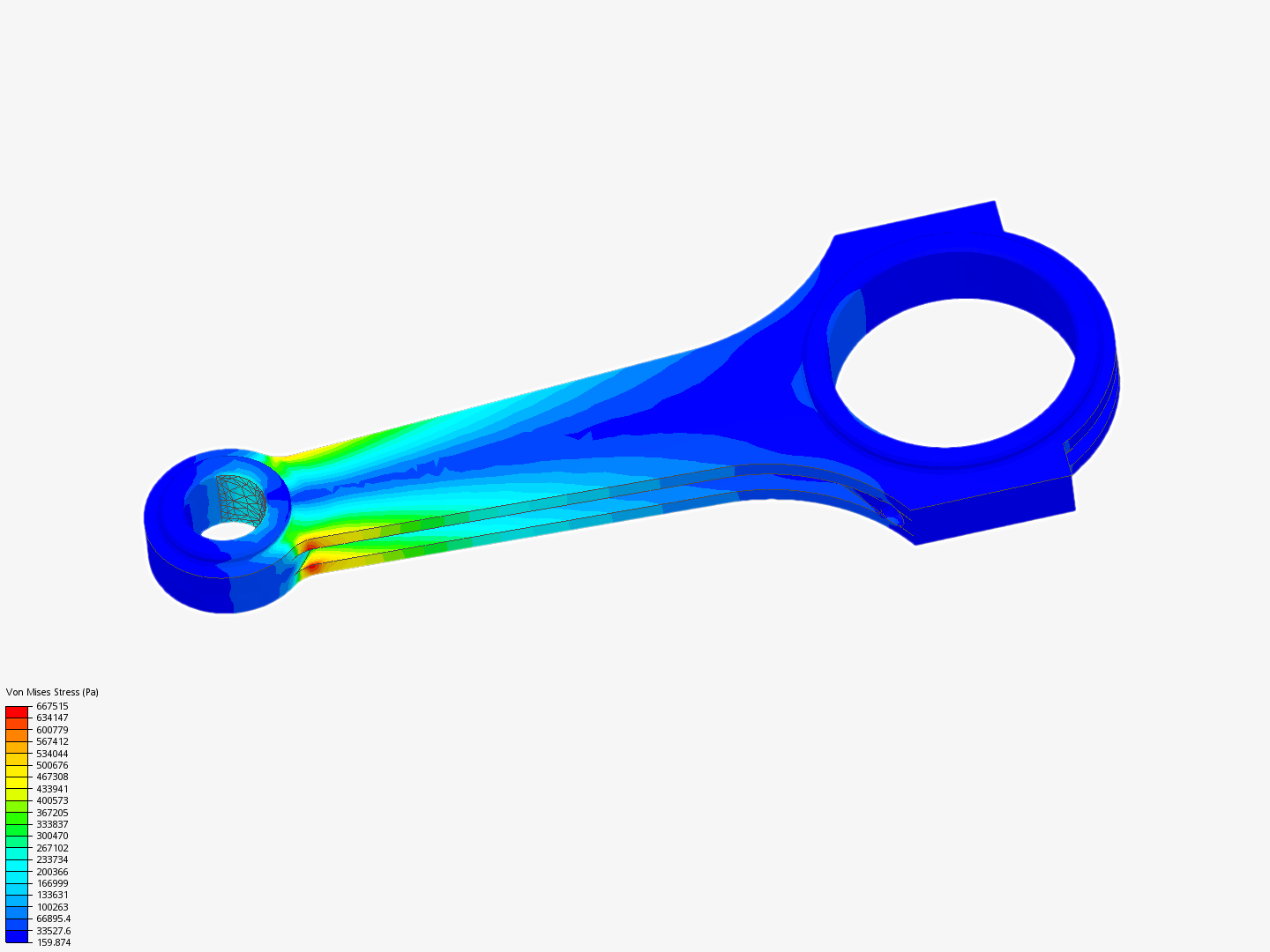 Tutorial 1: Connecting rod stress analysis image