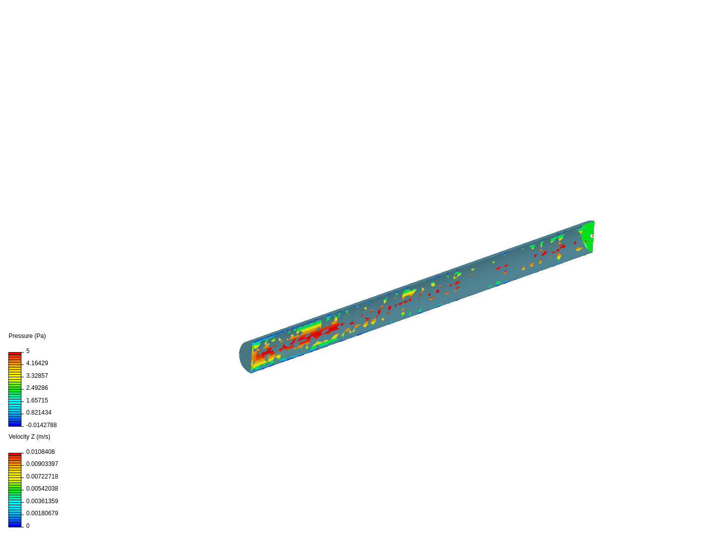 Laminar flow in a pipe image