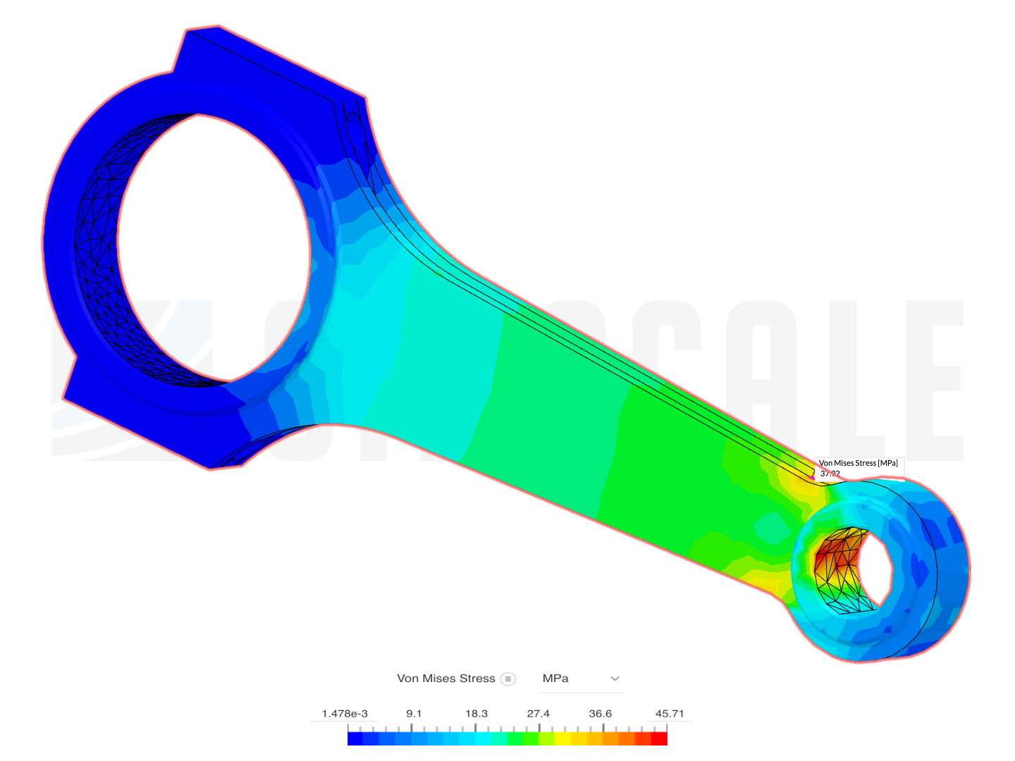 Tutorial 1: Connecting rod stress analysis image